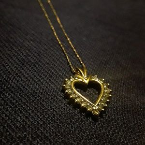 Gold Heart Necklace.